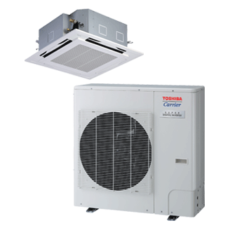 Toshiba Carrier Commercial Ductless Cassette Heat Pump System  RAV-AT/UT