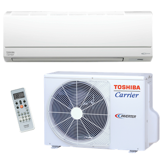 Toshiba Carrier Residential Ductless Highwall Heat Pump System with Base Pan Heater  RAS-EAV2/EKV